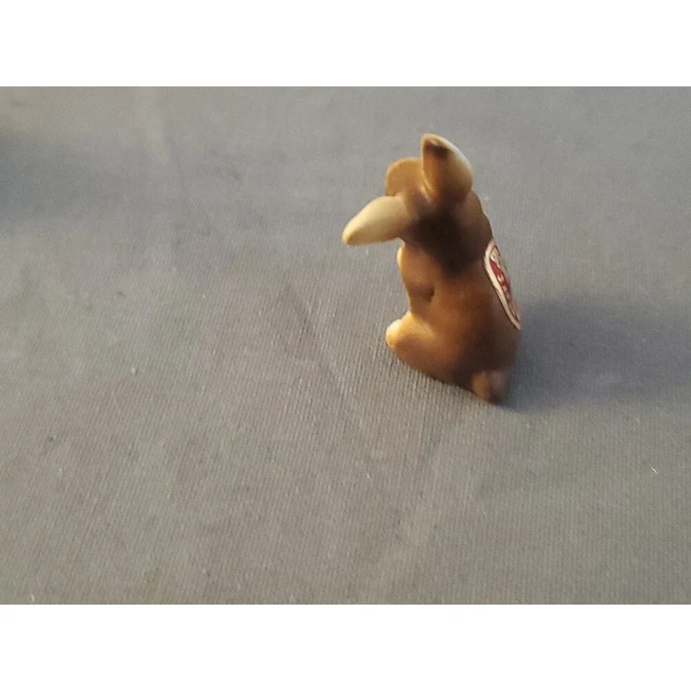 3 Vtg Bone China Ceramic Japan collectibles Rabbit Bunny Brown Mini Trinket Read